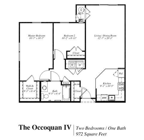 Occoquan IV Floor Plan at The Gardens of Stafford, Stafford 